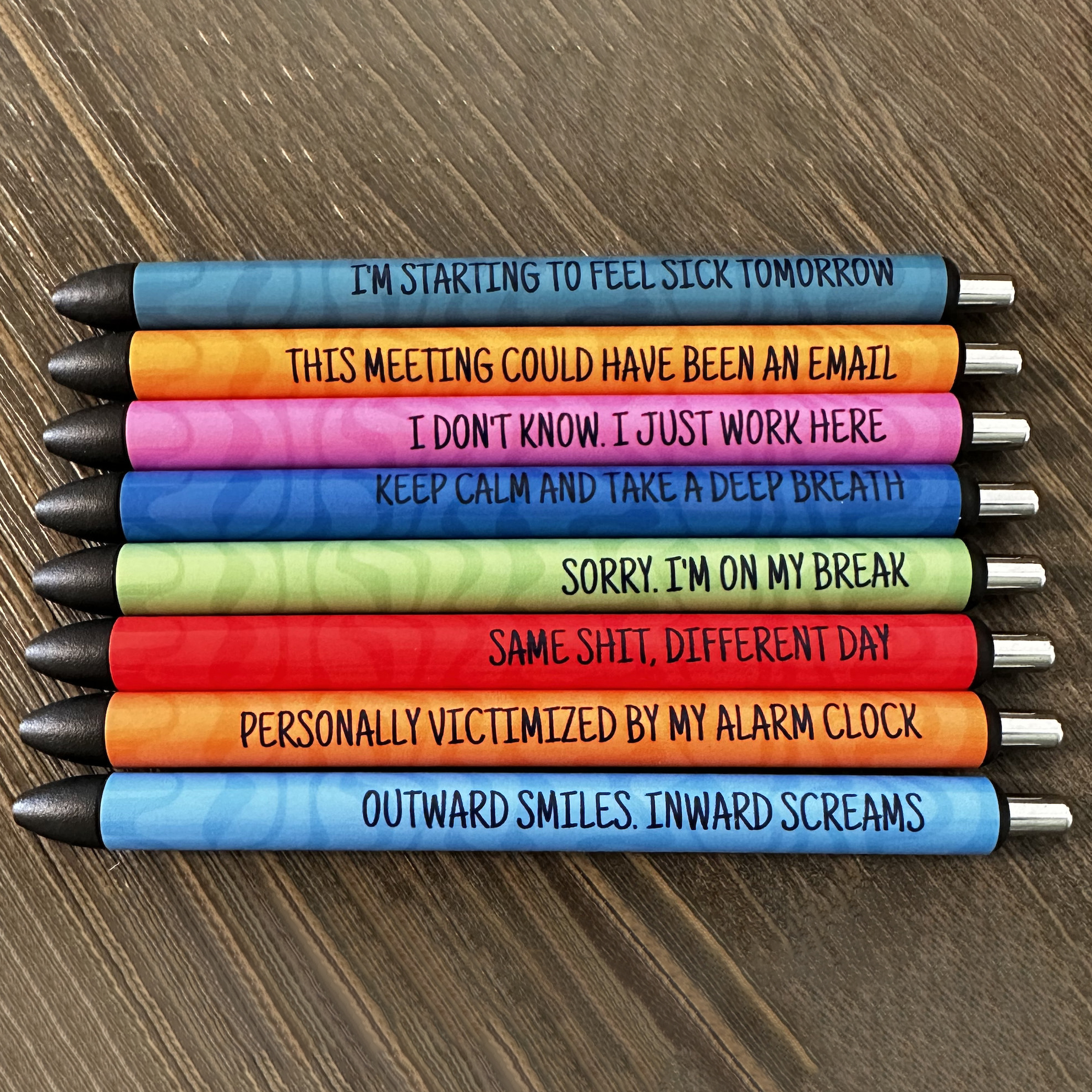 Work Humor Colorful Pen Set