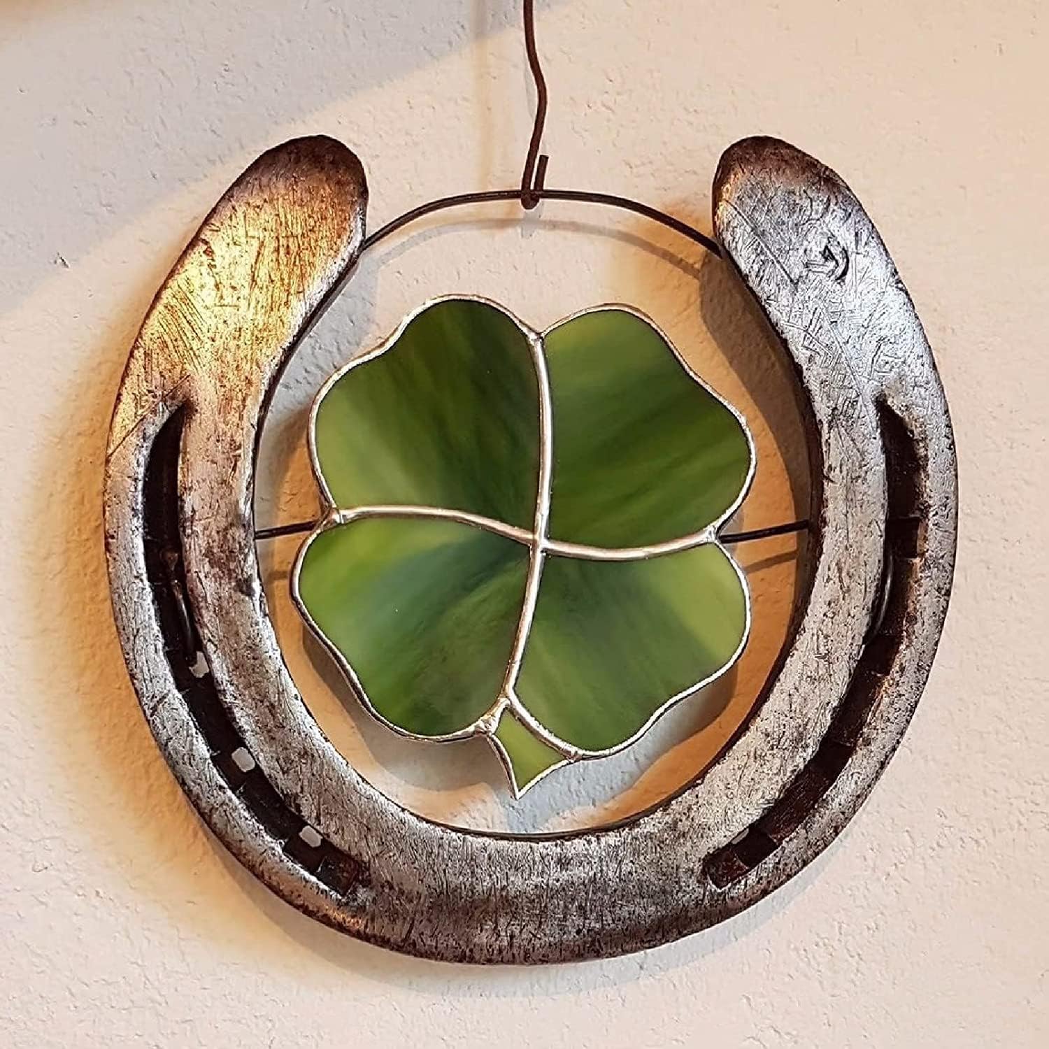 Four Leaf Clover Lucky Horseshoe