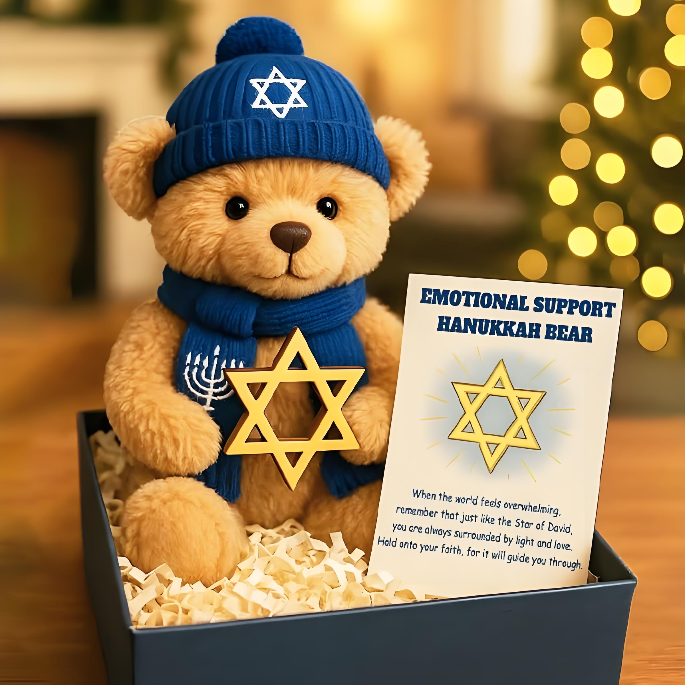  Emotional Support Hanukkah Bear