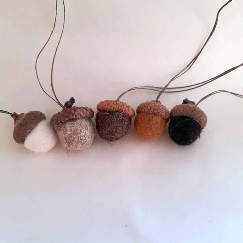 Handmade Wool Felt Acorn Ornaments🌰
