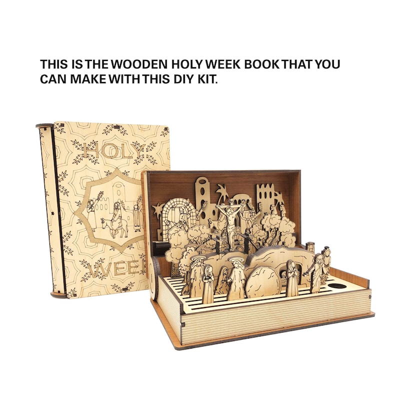 DIY Easter Holy week Book Playset