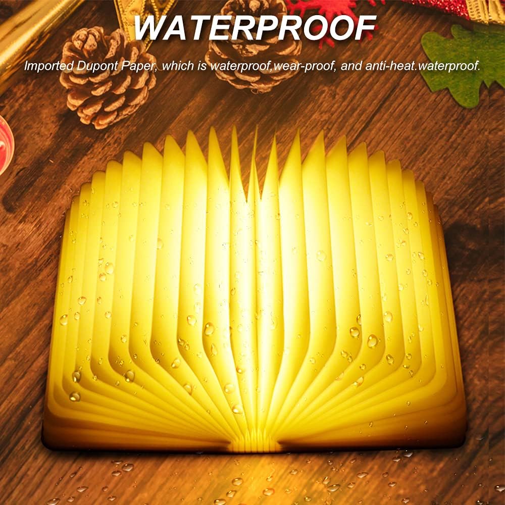 Novelty Wooden Folding Book Lamp