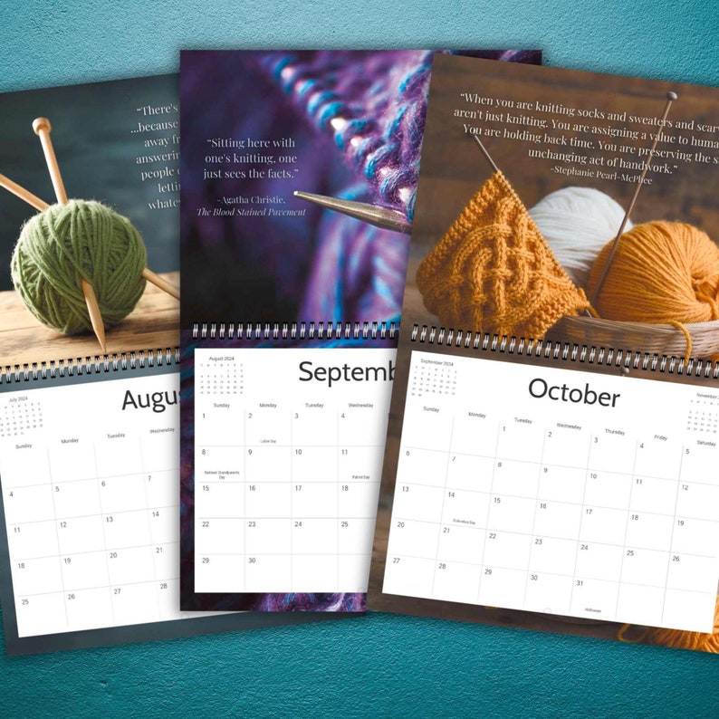 Knitting Calendar 2025 