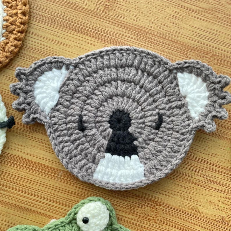 Handmade Crochet Animal Drink Coaster 