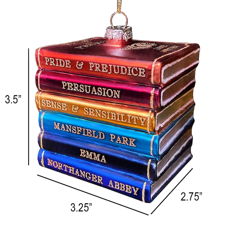 Jane Austen Christmas Tree Ornament
