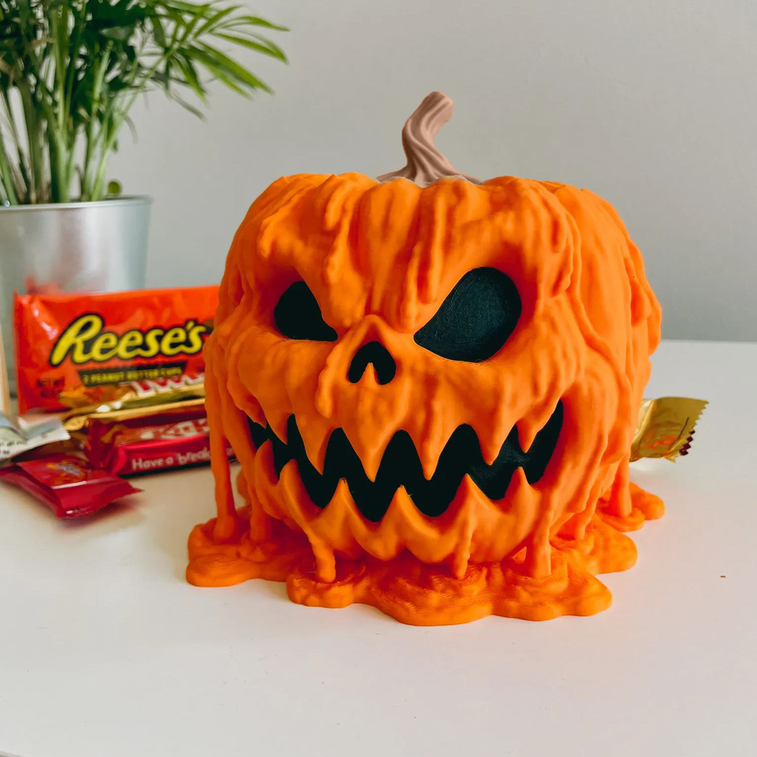 Melting Halloween Pumpkin Bowl