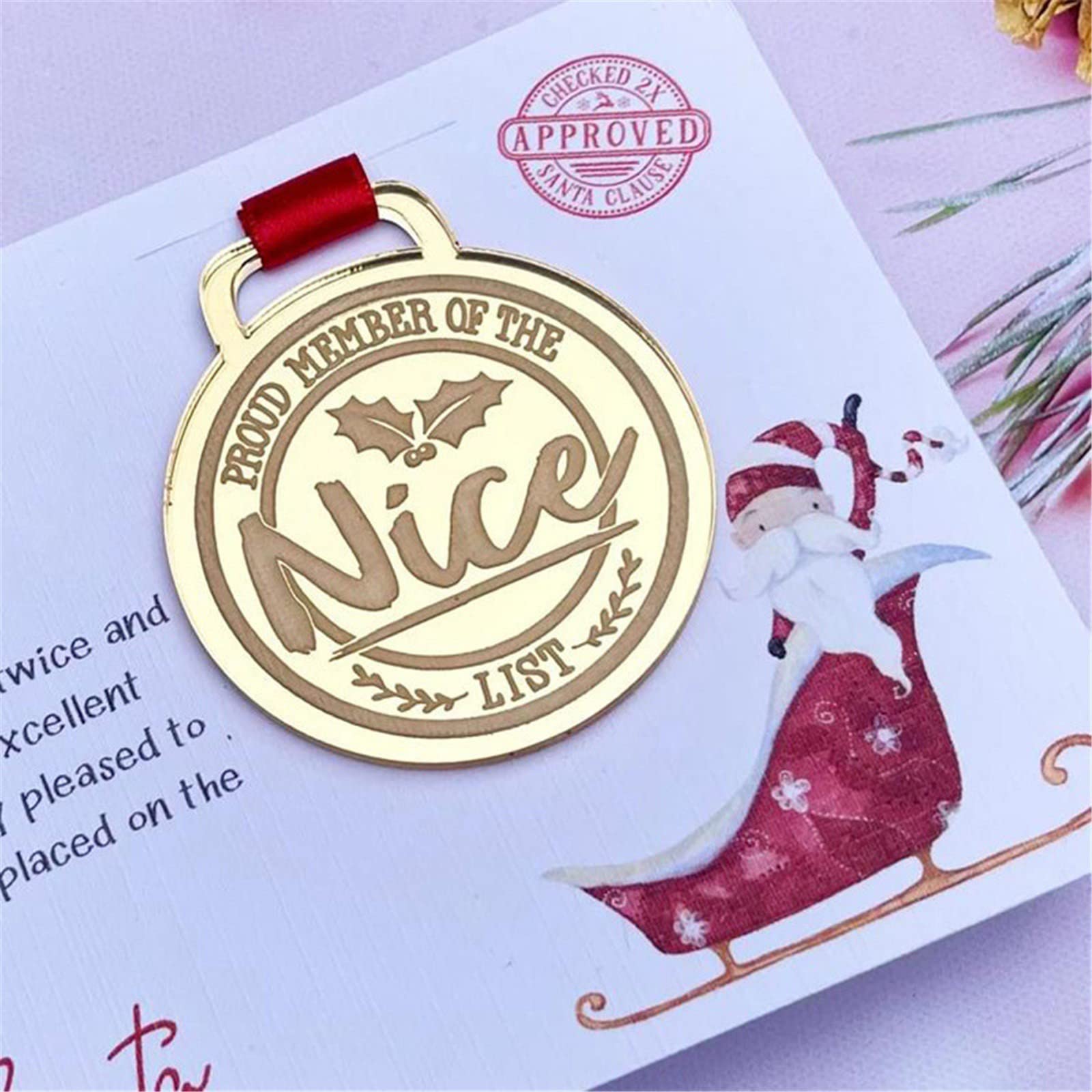 ✨Christmas Creative Badge Greeting Card🎄