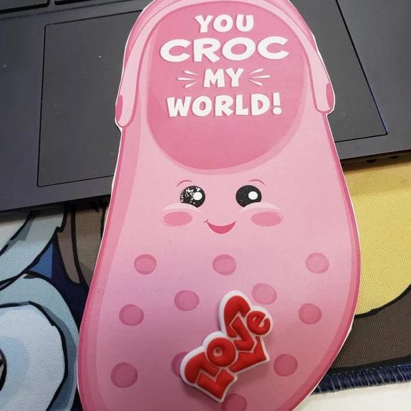 Shoe Charm Valentine Card