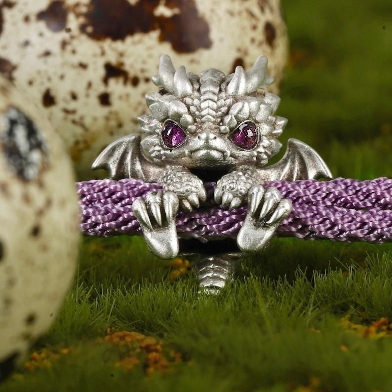 Cute Silver Dragon Bracelet