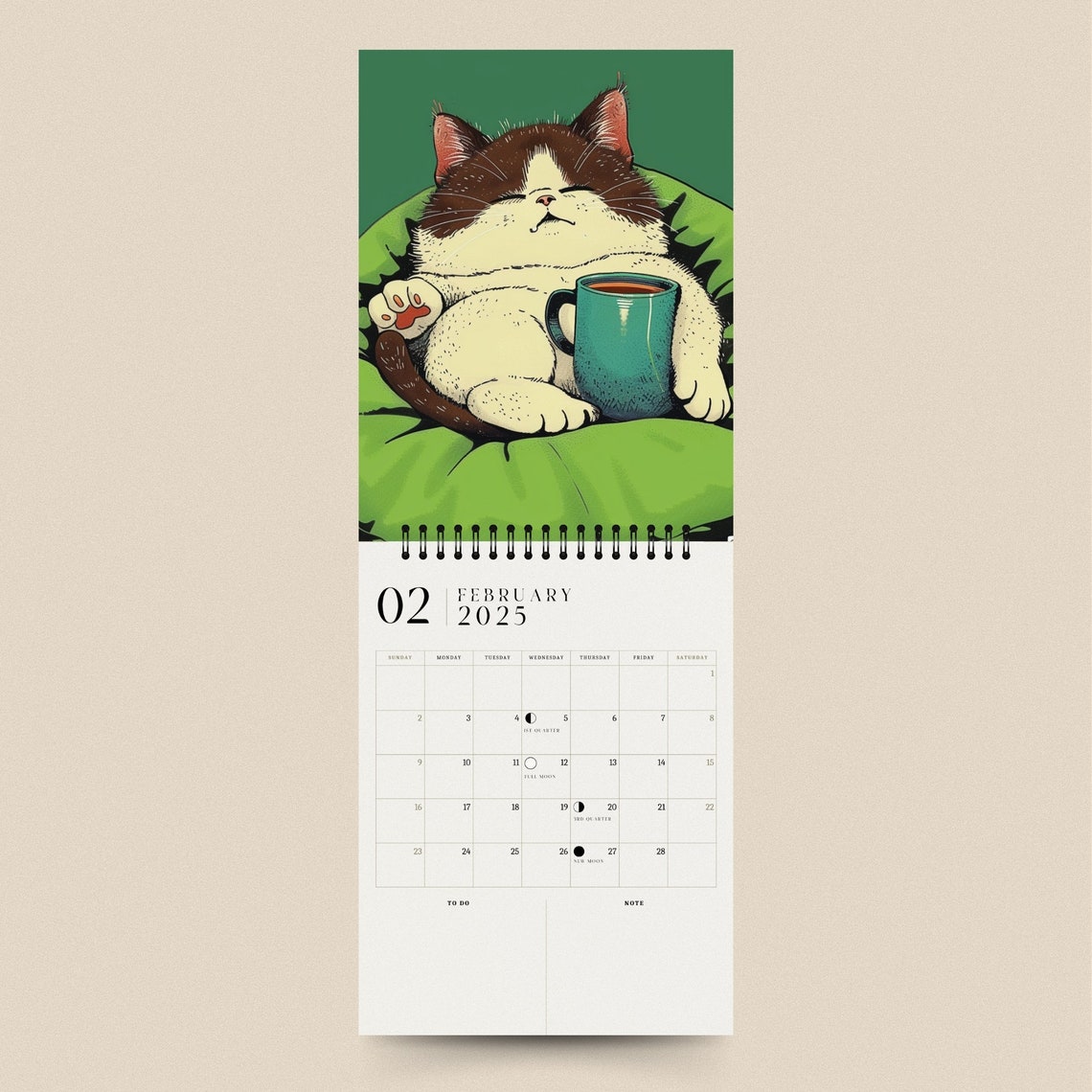 🐱2025 Lazy Kitten Calendar
