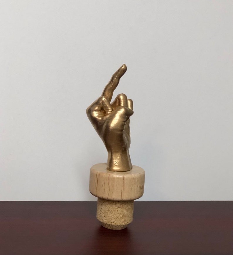 Funny MIDDLE FINGER Wine Stopper 