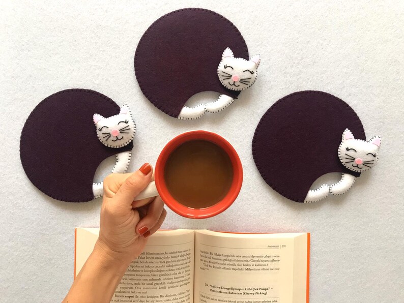 Funny Cute Cat Coasters