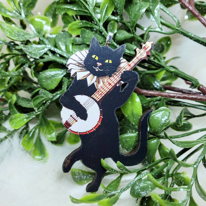 Banjo Cat Ornament