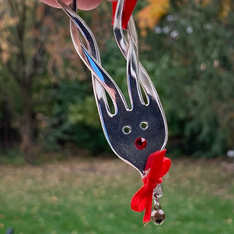 Fork Reindeer Ornaments