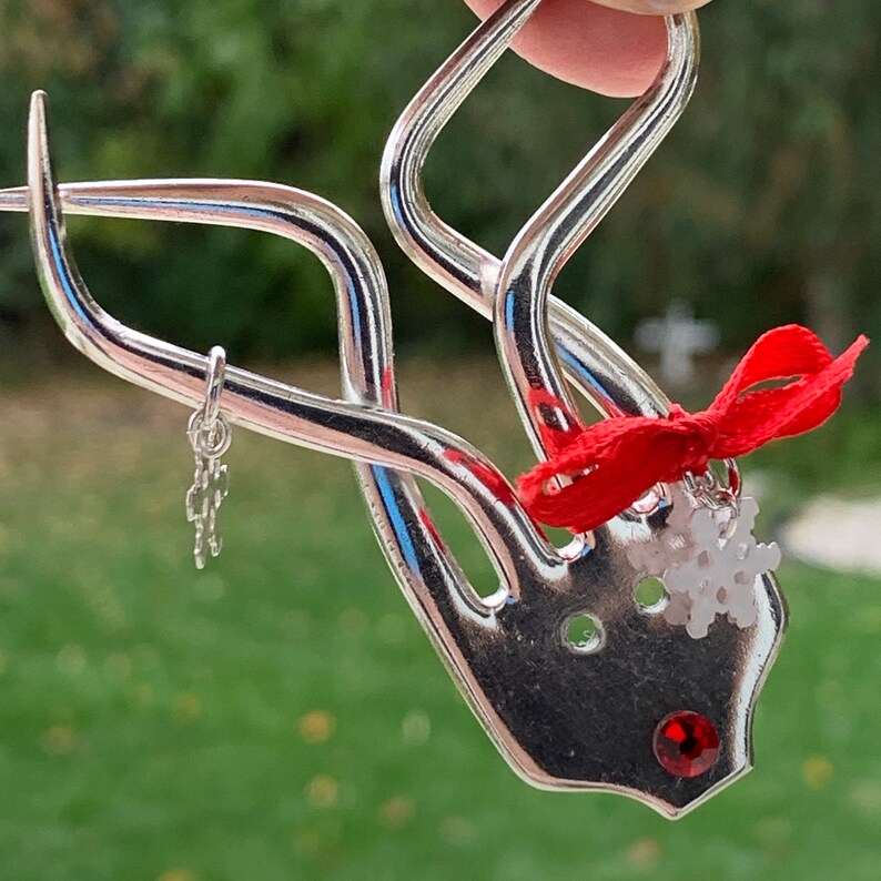 Fork Reindeer Ornaments