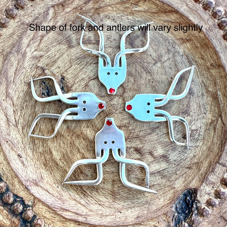 Fork Reindeer Ornaments