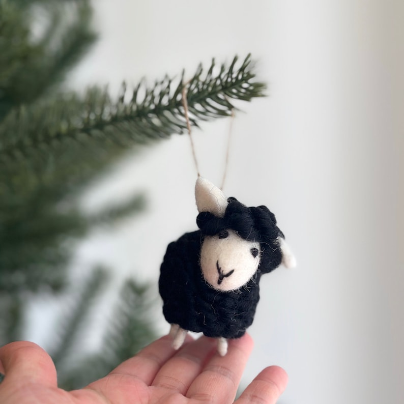 Felt Mini Sheep Ornament