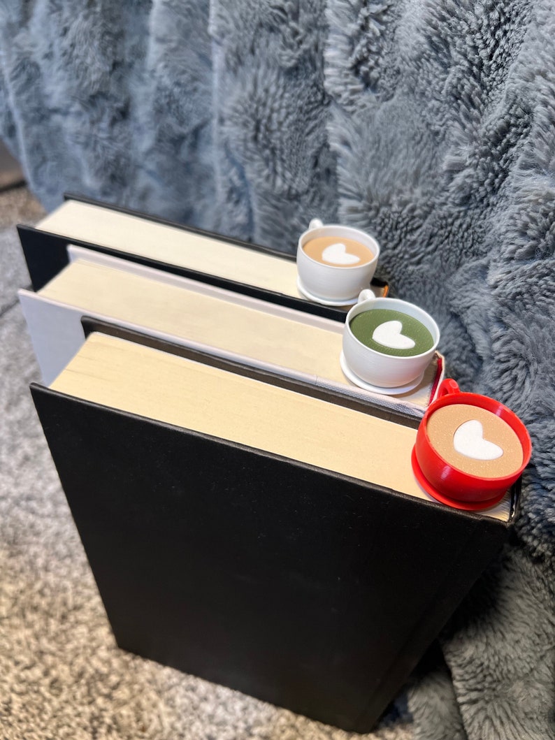 Cup of Coffee Bookish Bookmark - 3D Printed