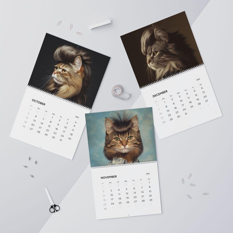 Purrfect Mullets 2025 Calendar
