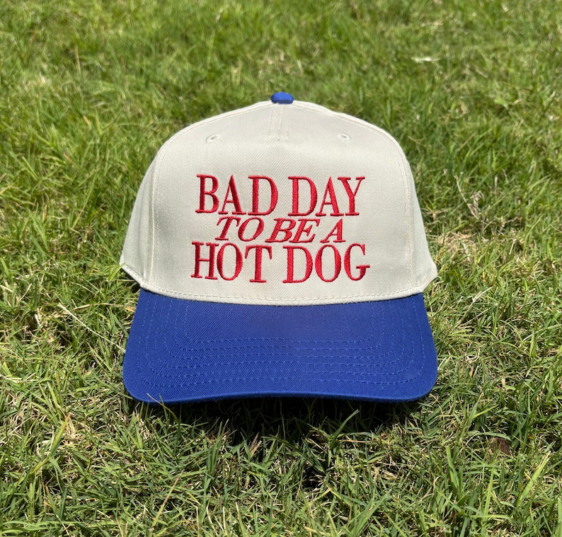 Bad Day To Be a Hot Dog Embroidered Trucker Hat
