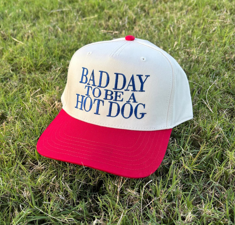 Bad Day To Be a Hot Dog Embroidered Trucker Hat