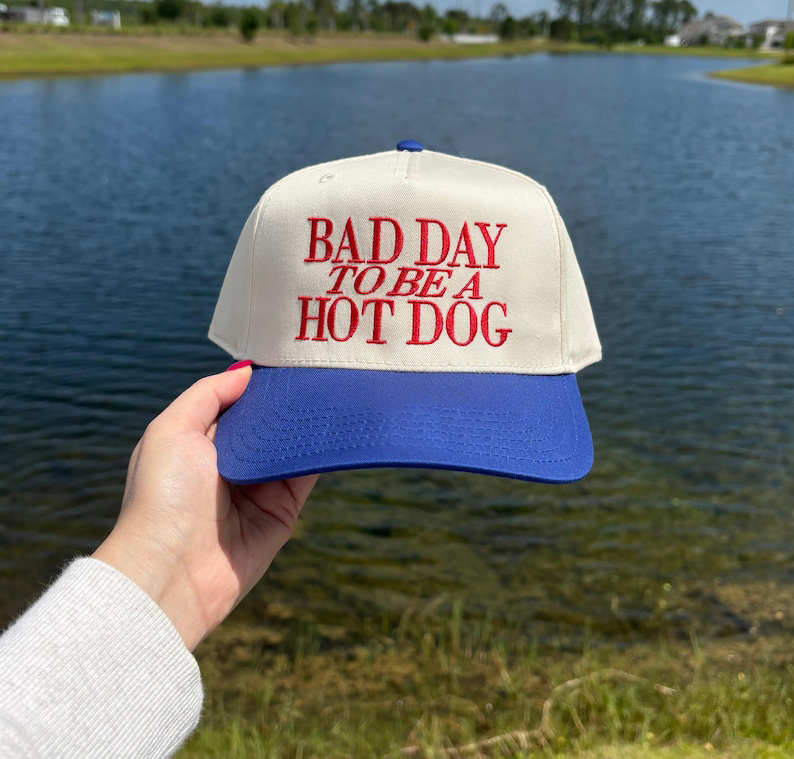 Bad Day To Be a Hot Dog Embroidered Trucker Hat