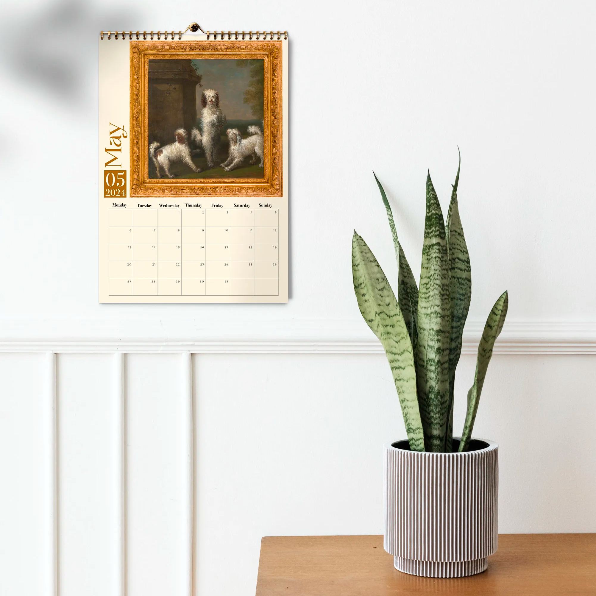 Weird Renaissance Dogs 2024 Wall Calendar