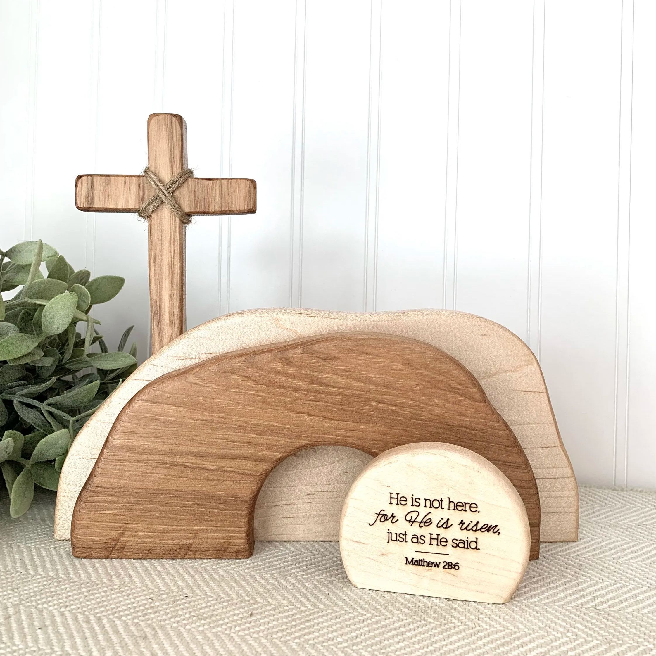 Empty tomb Easter decor