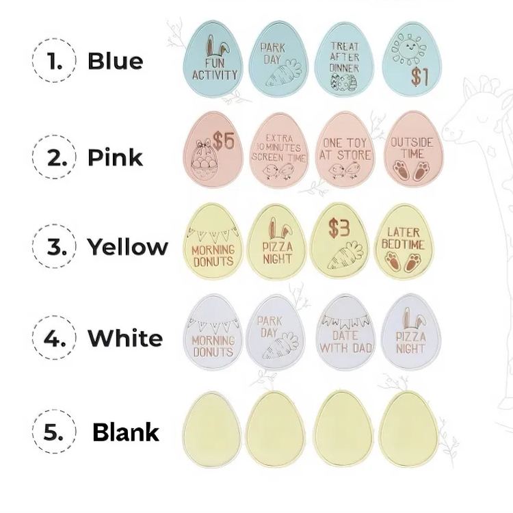 Easter Egg Tokens-Easter Hunt Game For Kids