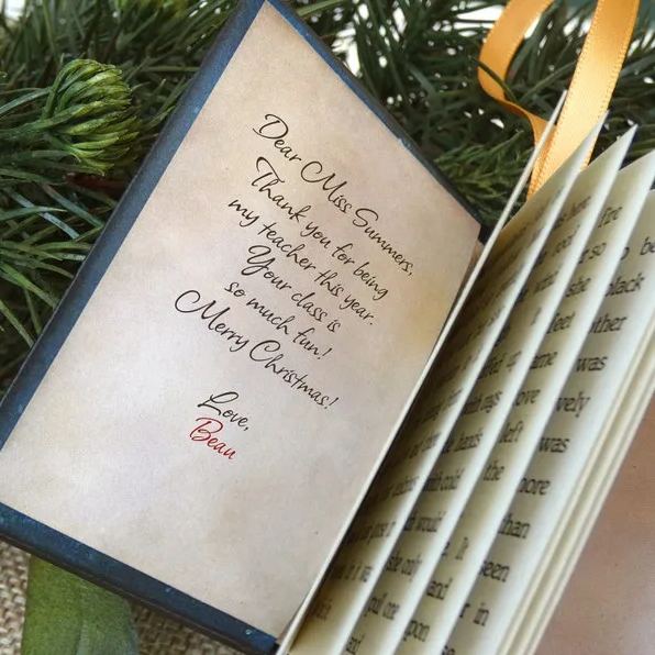 Miniature Bible Christmas Ornament
