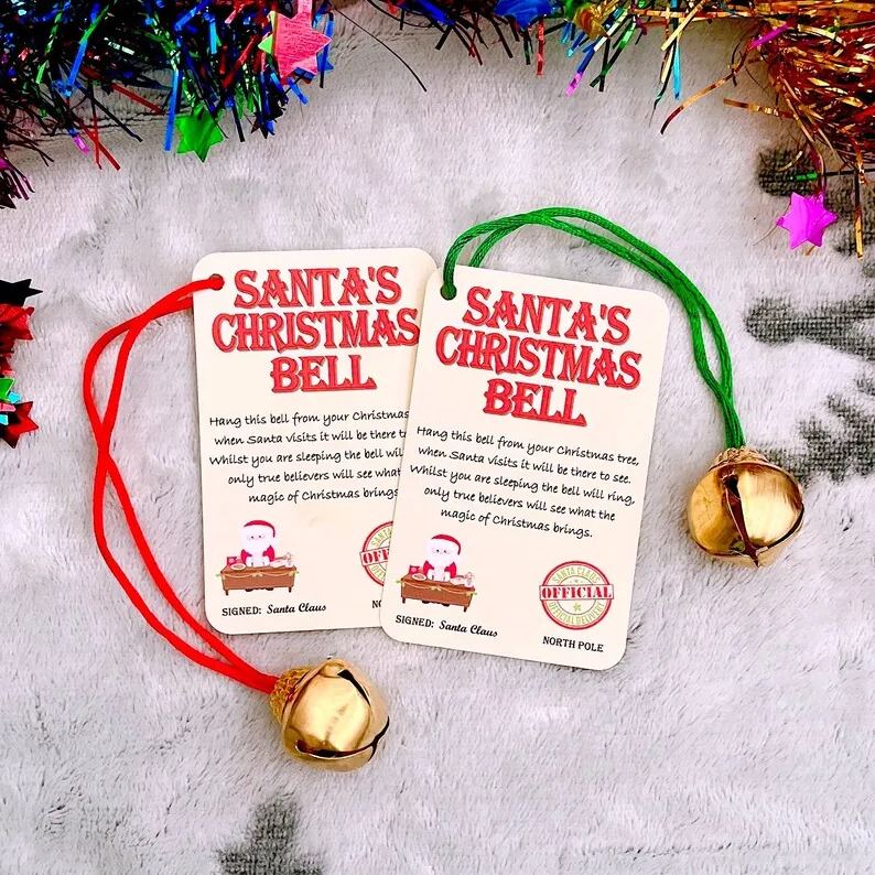 Santa Bell Christmas Eve Box Filler Kids Gift