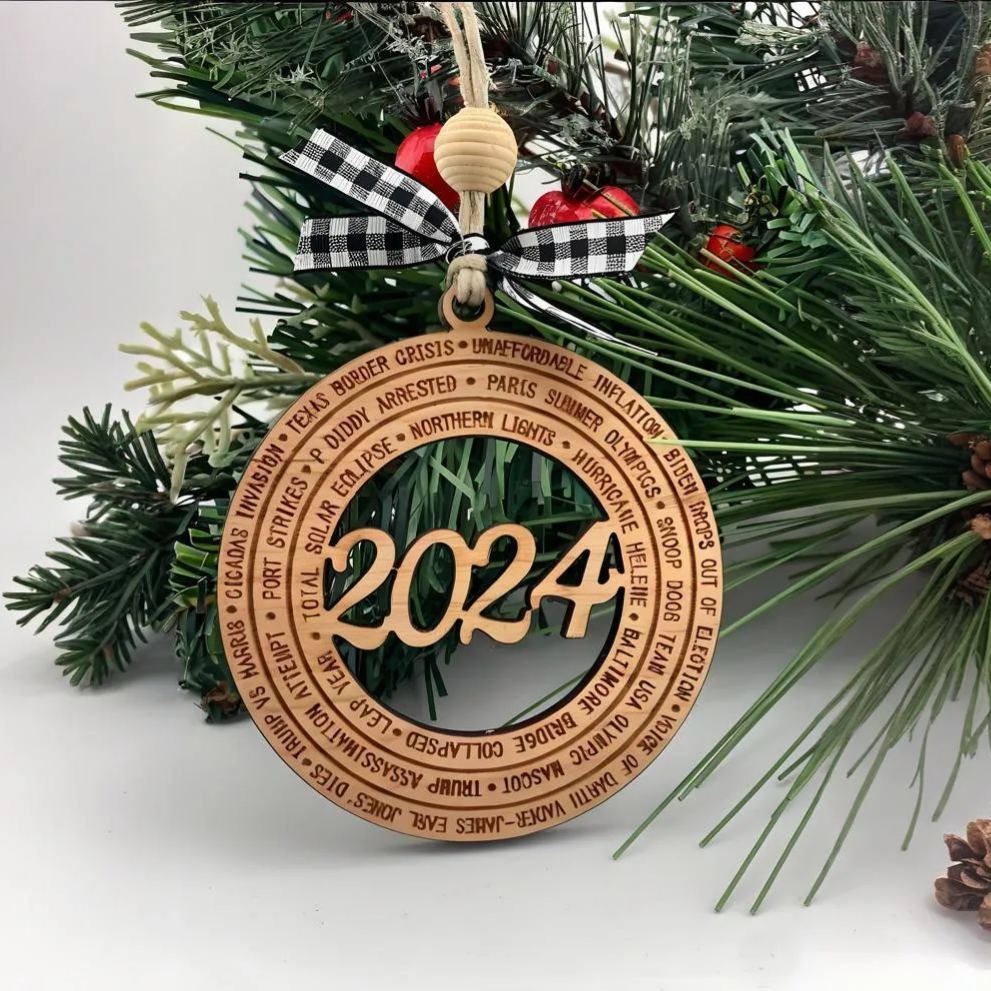 2024 Year In Review Christmas Ornament