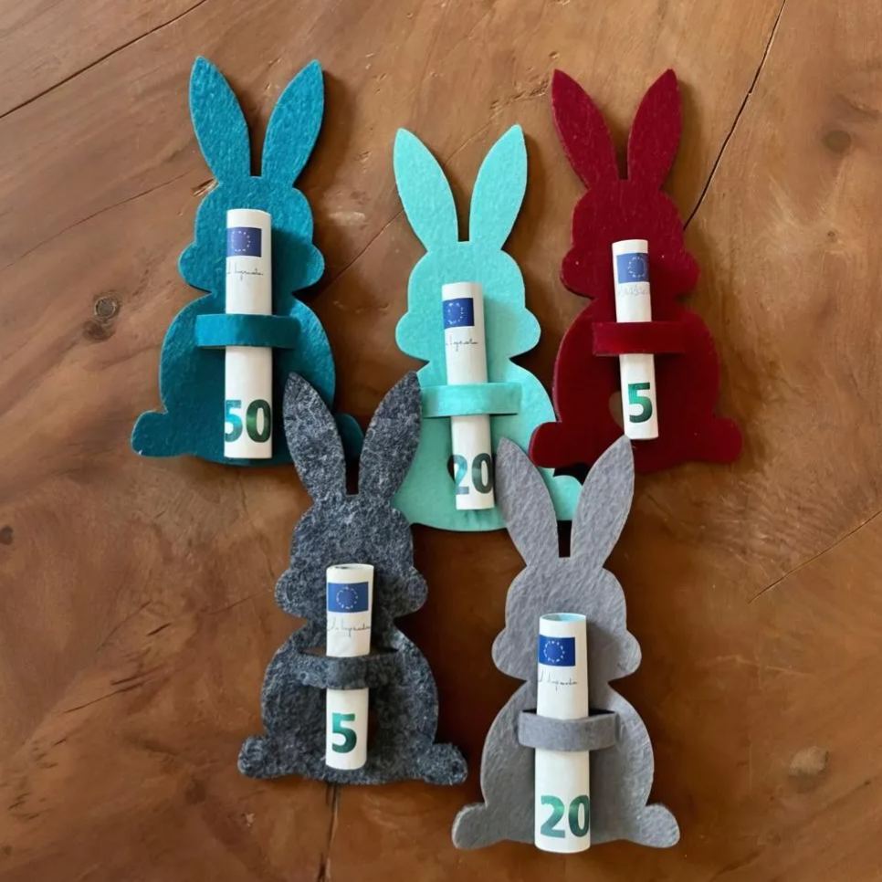 Easter Bunny Money Holder Gift