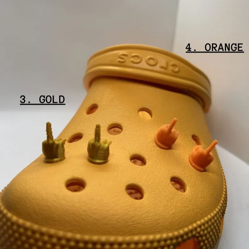 🤣3D Printed Middle Finger Charm(10pcs)