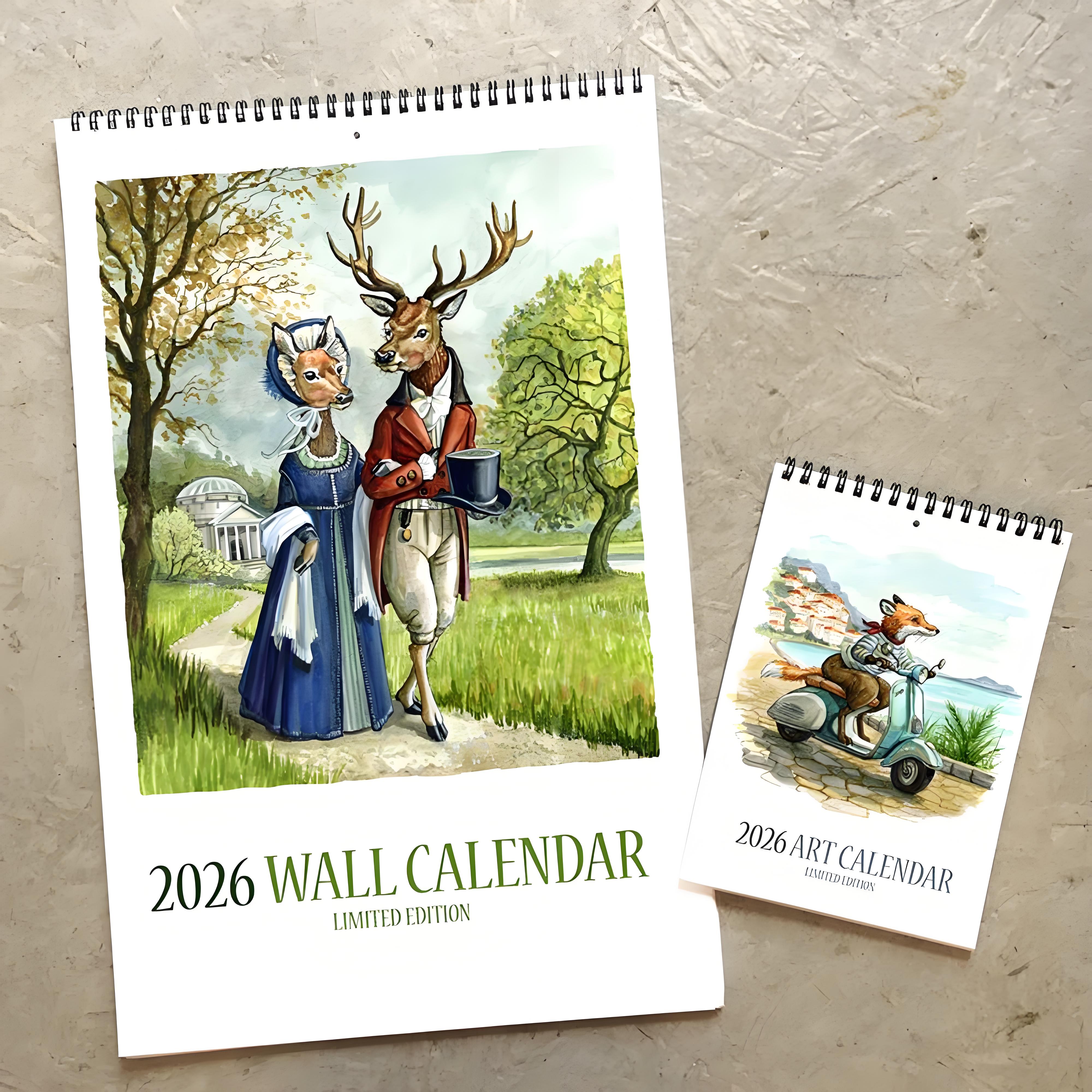 2026 Limited Edition Wall Calendar Set
