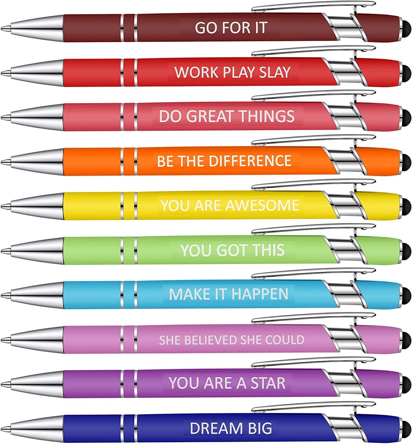 10pcs Funny Office Ballpoint Pens(Black Ink)