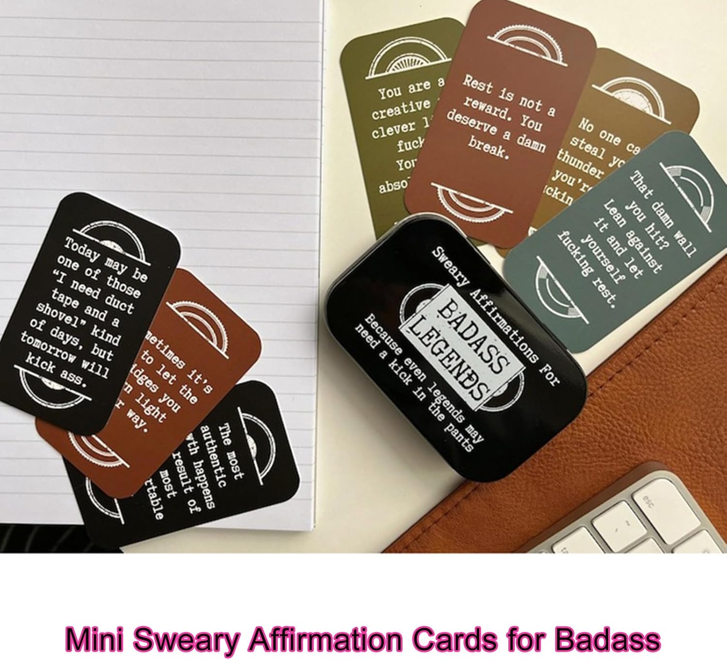 18Pcs Mini Sweary Affirmation Cards For Badass