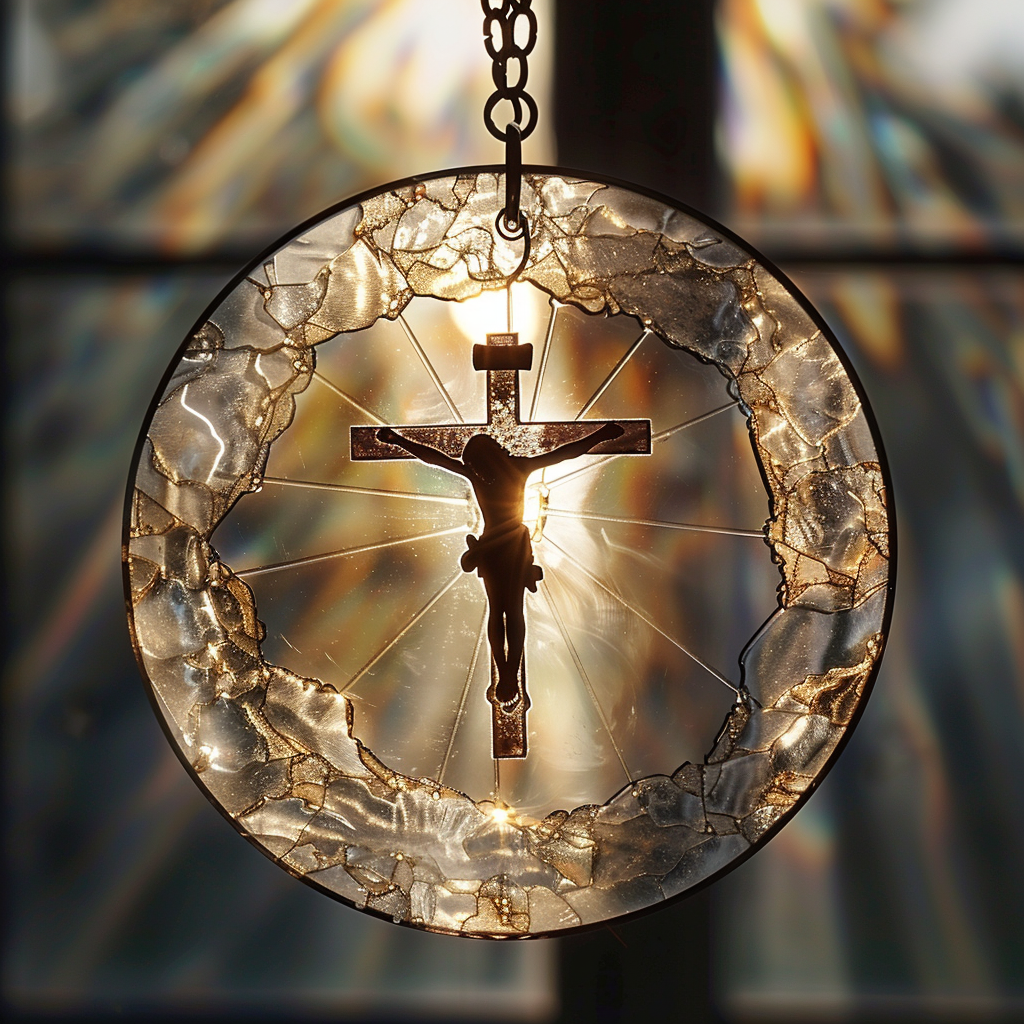 Easter Stained Glass Suncatcher