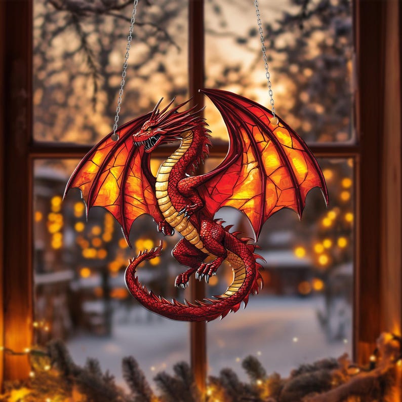 🐉Fantasy Dragon Acrylic Window Hanging