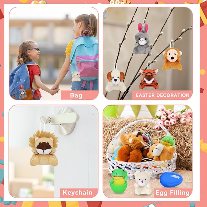 Easter Eggs with Animal Toys