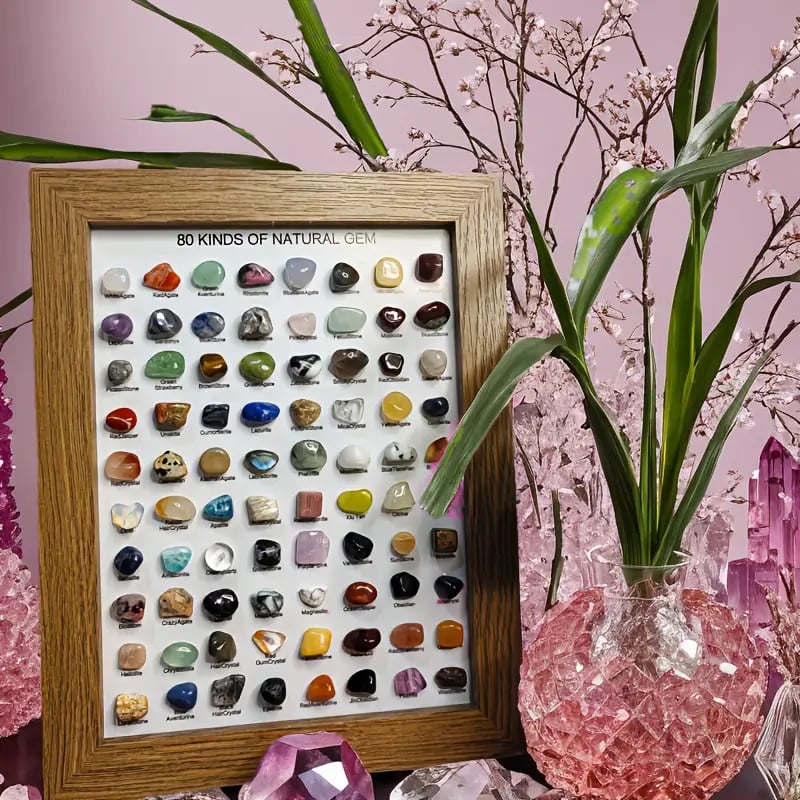 New 80 kinds of natural ore specimens Holidays, birthdays, collectible gifts(Each one is a natural gem)