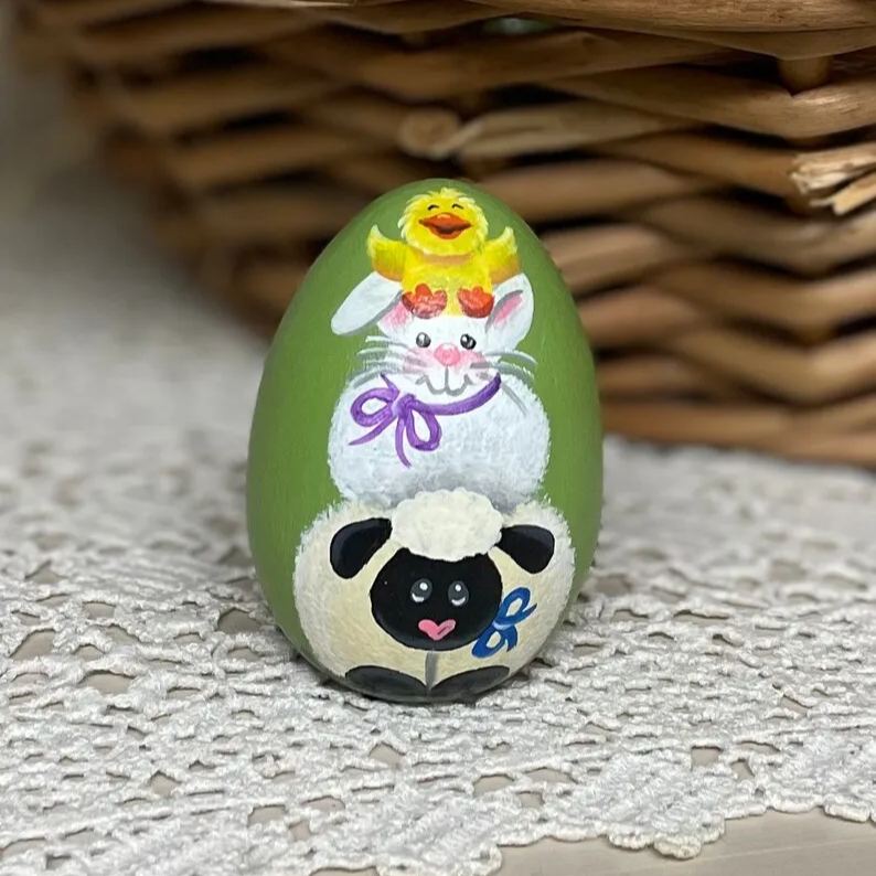 Wooden Easter Egg