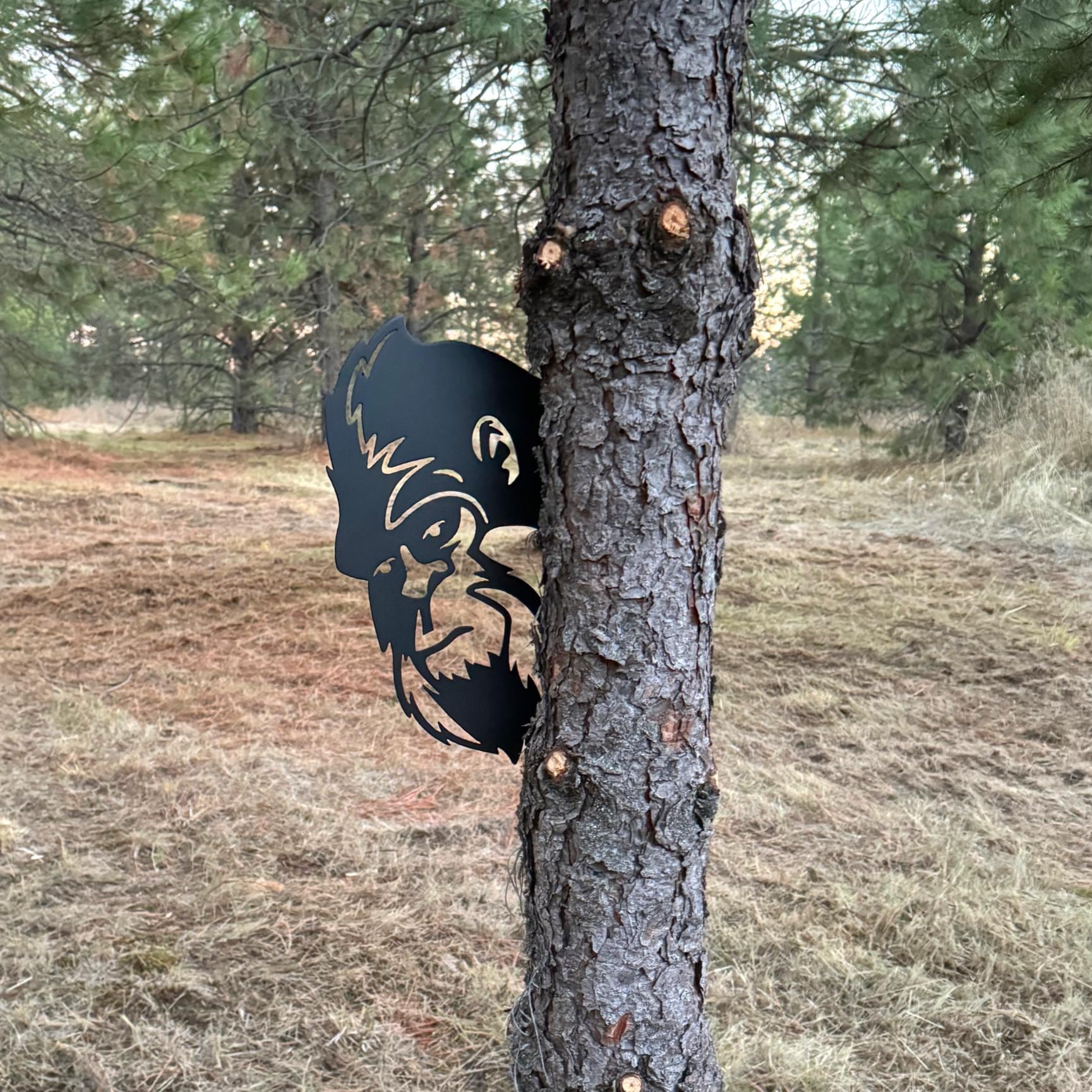 🤣Peek-a-Boo Flipping Off Metal Sign