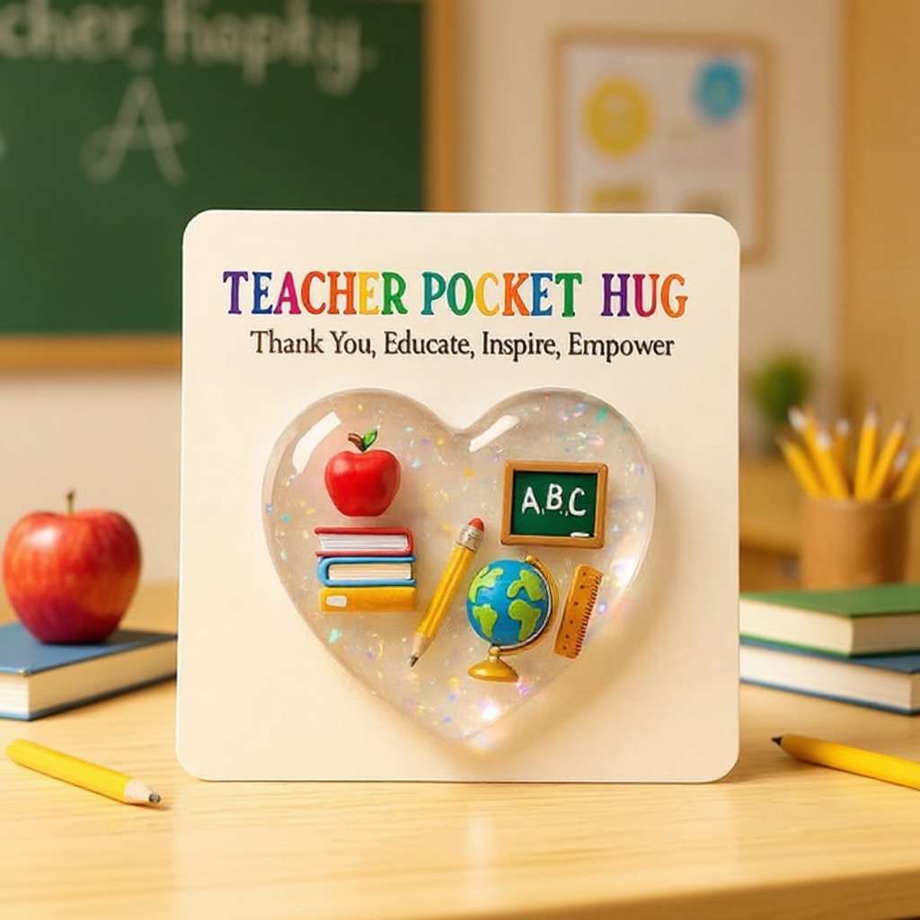Teacher Pocket Hug Keepsake: A Tiny, Heartfelt Thank You for Your Favorite Educator 🎒💝