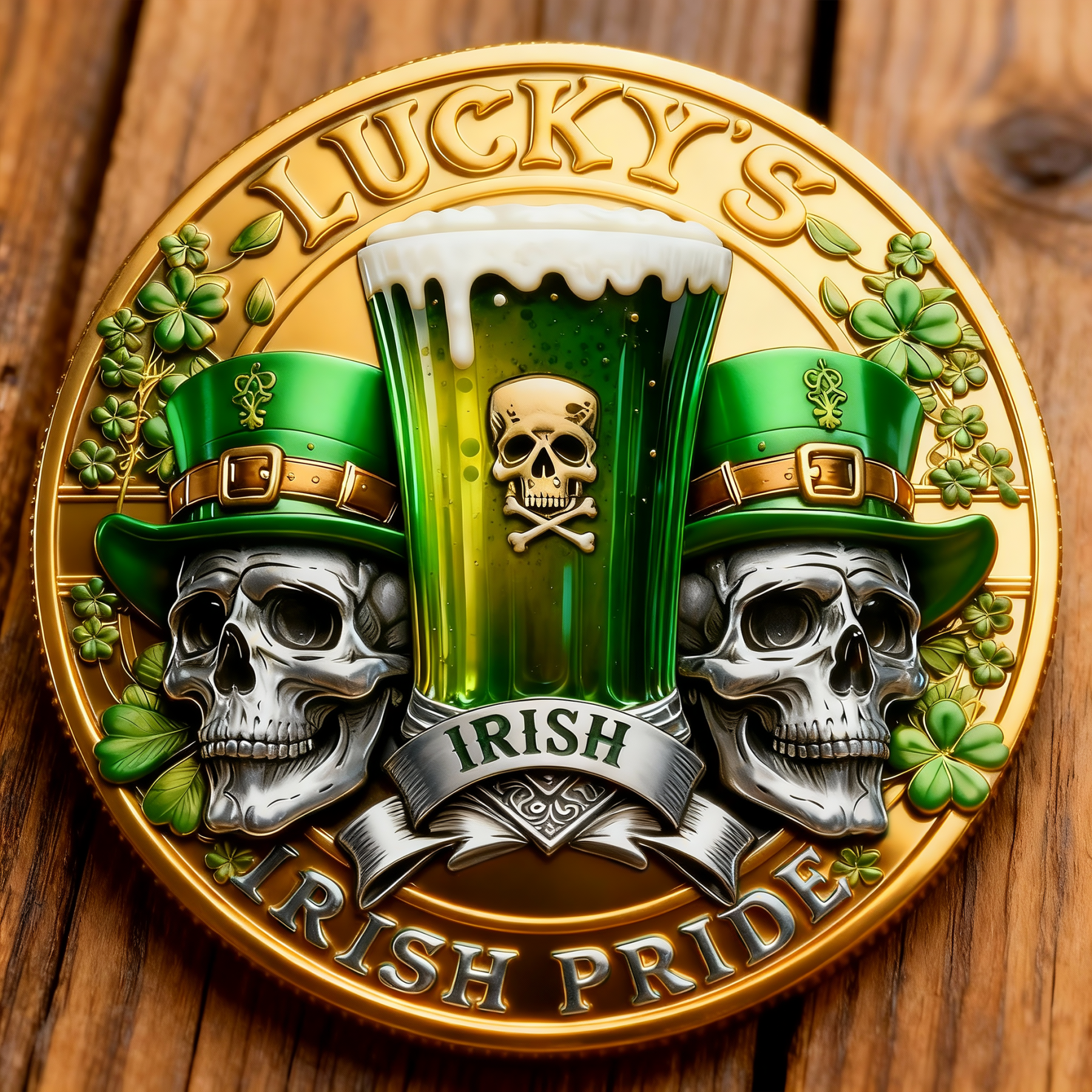 🏆 Flash Sale 60% OFF🍀 St. Patrick’s Day Irish Lucky Skull Coin
