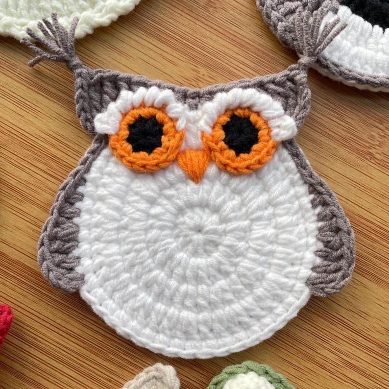 Handmade Crochet Animal Drink Coaster 