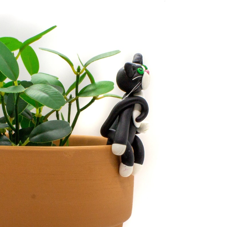 Funny Cat Pot Sitter
