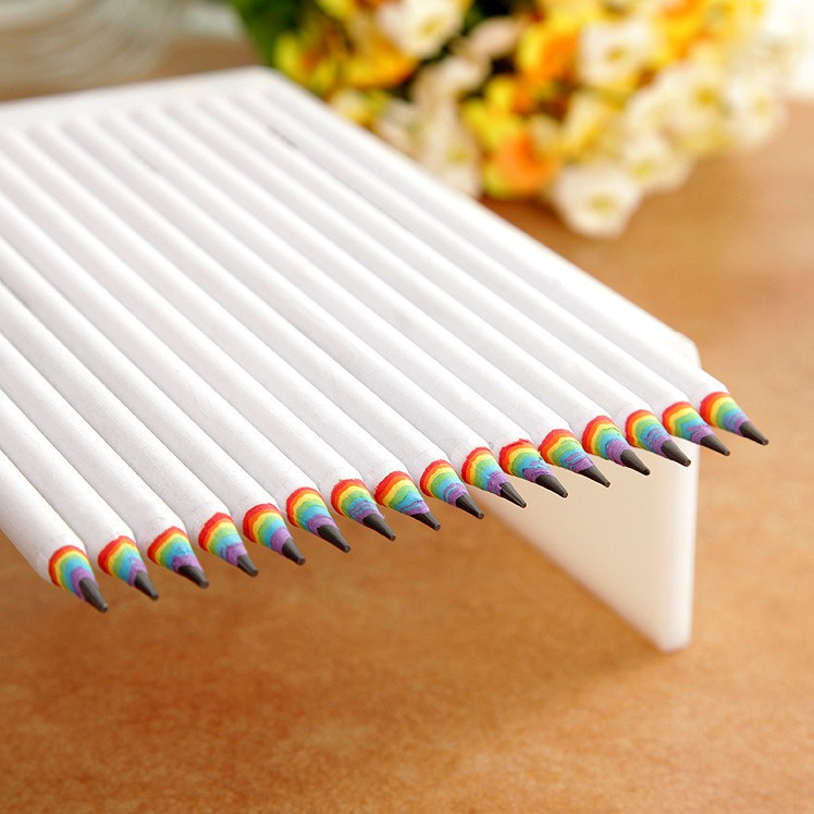 🌈Rainbow Pencils - Recycled Paper Pencil Set For Unique Stationery Addicts