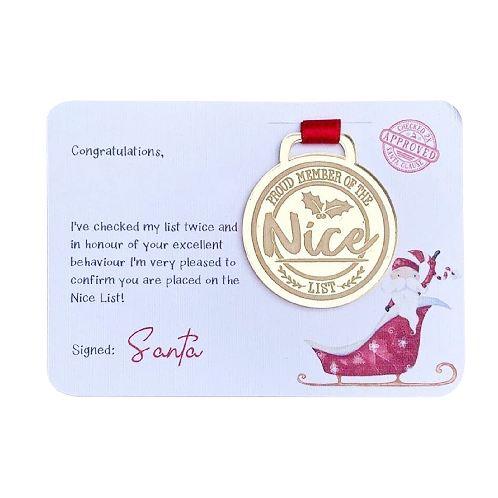 ✨Christmas Creative Badge Greeting Card🎄