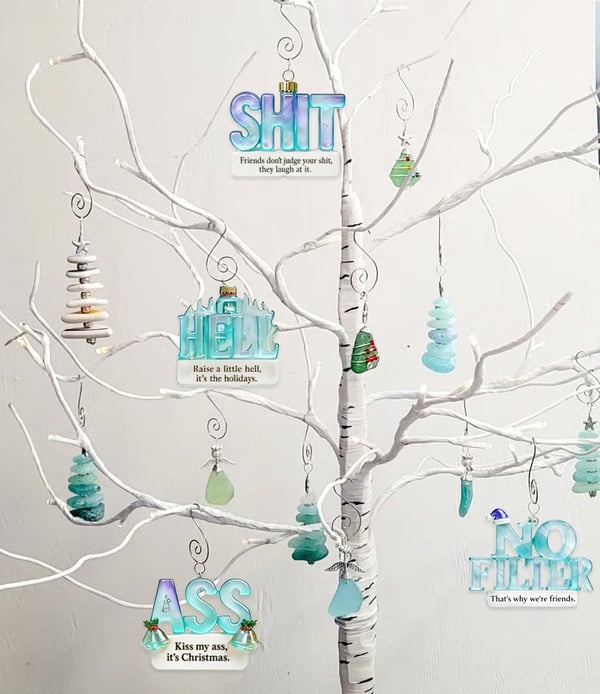 🌊🎄Sea Glass Accents 2025 Adult Humor Advent Calendar💥LIMITED 2025 EDITION